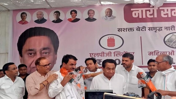 Baijnath Yadav, close to Scindia, returns to Congress, reaches office with convoy from Shivpuri