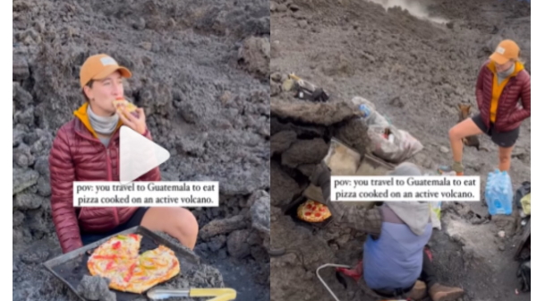 pizza on active volcano pizza on active volcano