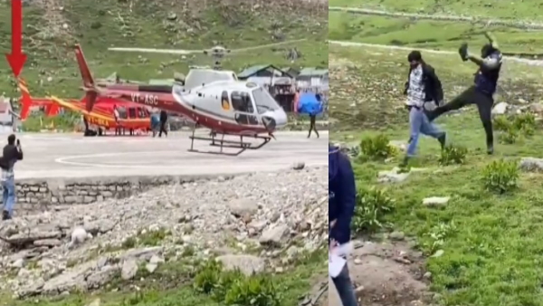 Man taking selfie in Kedarnath