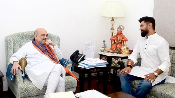 NDA बैठक से पहले अमित शाह से मिले चिराग पासवान