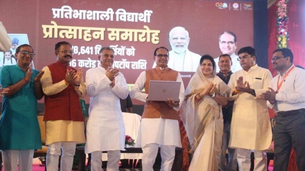 From next year students who get 75 percent in CBSE will also be given laptop amount: CM Shivraj