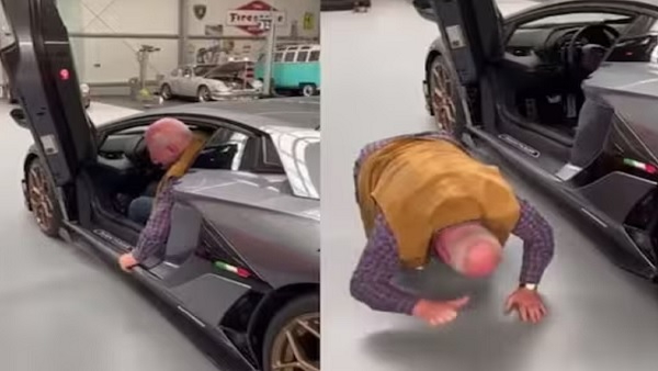 बुजुर्ग व्यक्ति ने रिटायरमेंट के बाद खरीदी लेम्बोर्गिनी