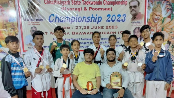 chhattisgarh taekwondo players