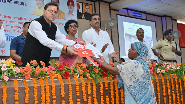 CM pushkar Dhami inauguratedlaid foundation stone development schemes more 28 crores in Kashipur