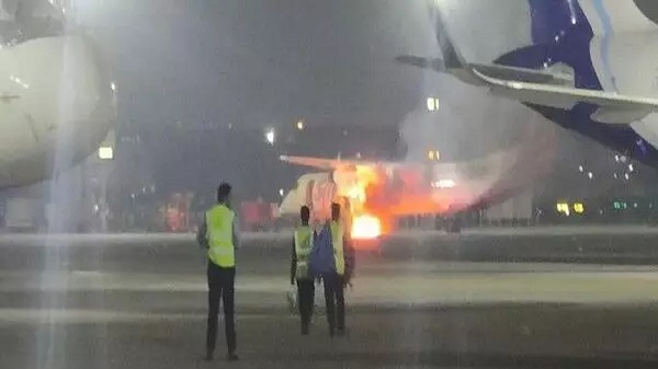 Spicejet fire delhi airport