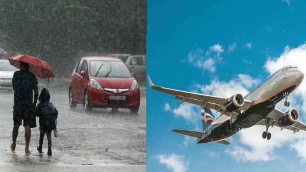 Heavy rain flights diverted