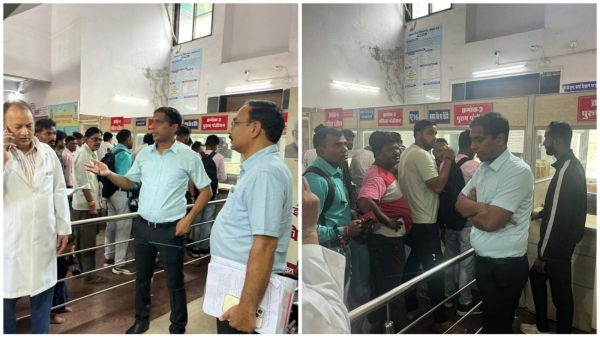 Collector Ashish Singh suddenly inspected Jaypee Hospital, 20 doctors found missing from duty