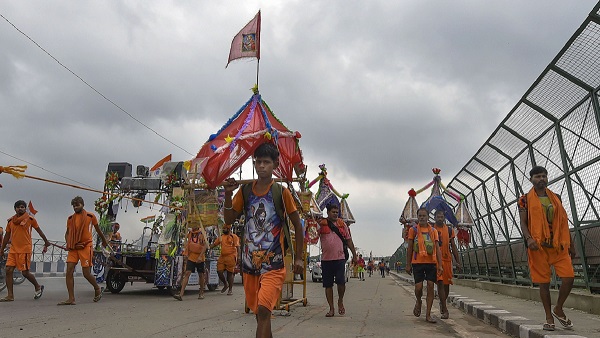 Kanwar yatra 2023 Delhi Traffic