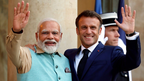 Macron At Joint Presser With PM Modi