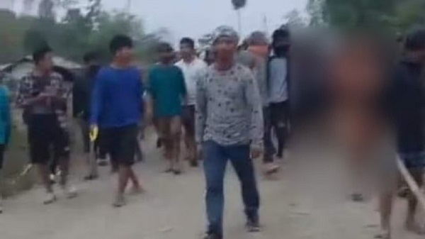 Kuki Zo Manipur tribal women paraded naked
