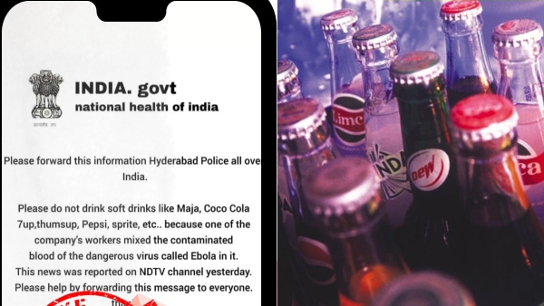 Is there Ebola virus in cold drinks