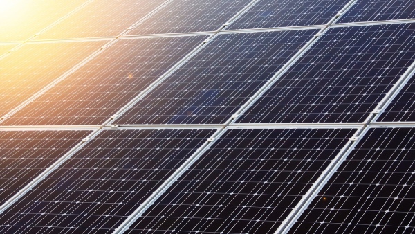 Floating solar panel project