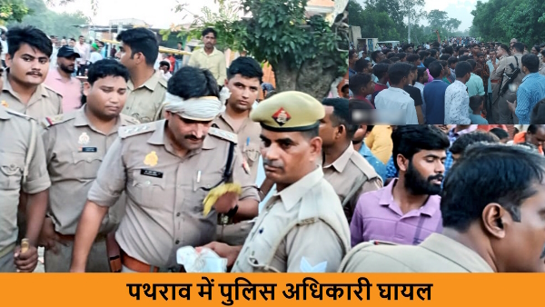 stone pelting between Kanwariyas and Tajiyedars in pilibhit of up highway jammed and co city injured 