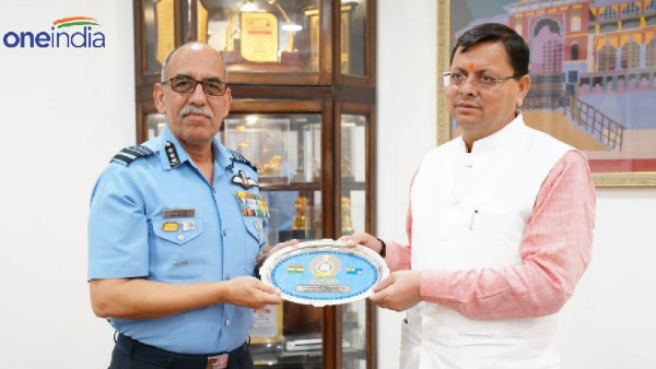Air Marshal Ravi Gopal Krishna Kapoor met CM pushkar Dhami, discussed many issues