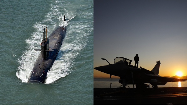rafale marine aircraft and scorpene submarines