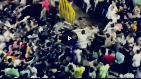 During the procession of Muharram in Shajapur, bull entered crowd, created a stampede, video viral