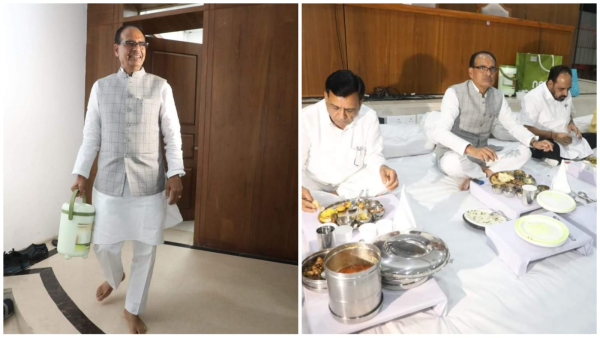 CM did tiffin party with ministers today, Shivraj arrived with home made food