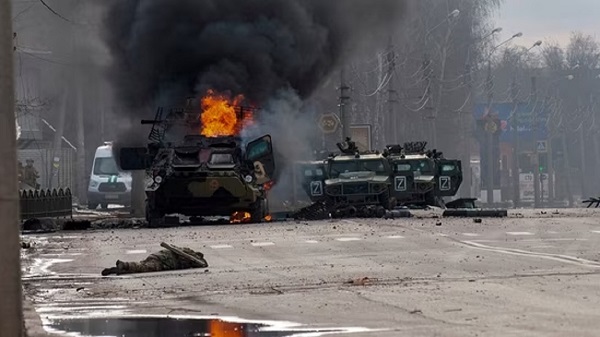 Ukraine attack on ammunition depot russia