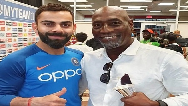 Virat Kohli with Vivian Richards Virat Kohli with Vivian Richards