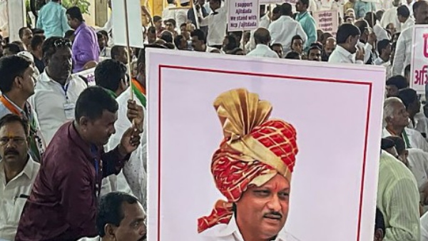 Ajit Pawar faction will not put NCP supremo Sharad Pawars photo 