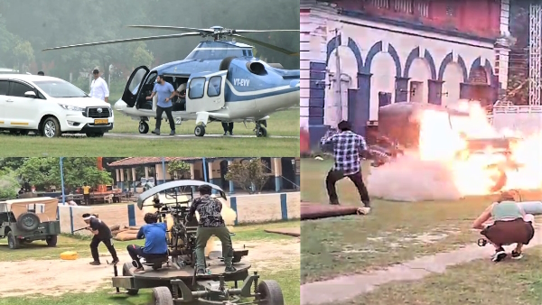 Akshay Kumar reached Sitapur for the shooting of Sky Force video of the action scene went viral Akshay Kumar reached Sitapur for the shooting of Sky Force video of the action scene went viral