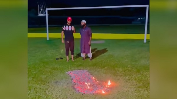 bangladesh cricketer walk on fire