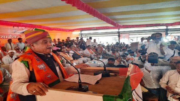 Minister Narendra Singh Tomar addressed workers conference at Porsa and Ambah in Morena district
