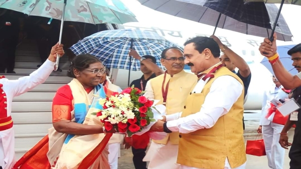President Draupadi Murmu reached Bhopal, inaugurated the literature festival Utkarsh-Unmesh