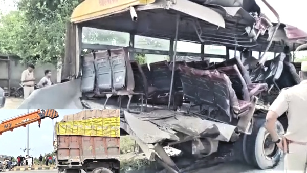 Bulandshahr Accident truck collided with saharanpur roadways bus 4 including 2 women died Bulandshahr Accident truck collided with saharanpur roadways bus 4 including 2 women died