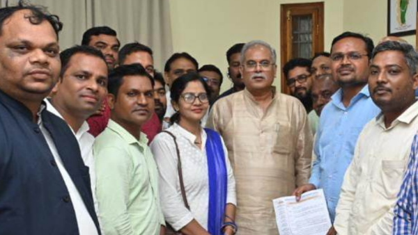 Chhattisgarh contract employees strike