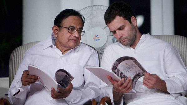 Chidambaram Rahul Gandhi