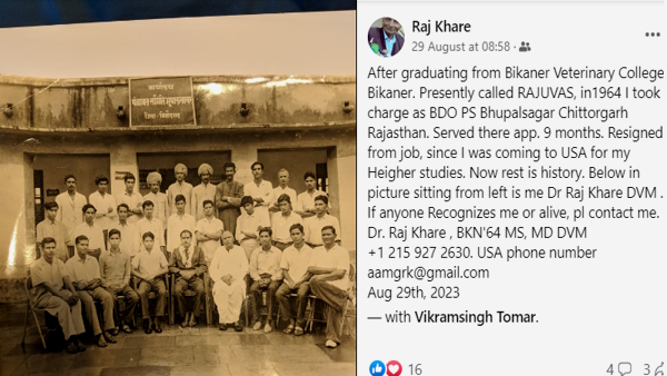 Dr raj Khare facebook post 