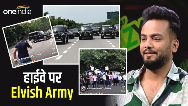 supporters of elvish yadav named Elvish Army doing car stunts on streets of Noida video Viral 