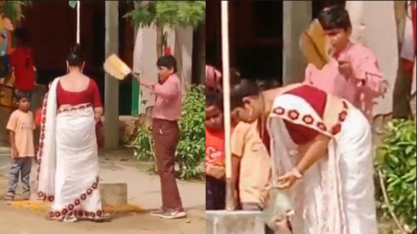 Hapur Teacher Viral Video