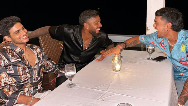 Hardik Pandya, Shubman Gill, Ishan Kishan enjoy 