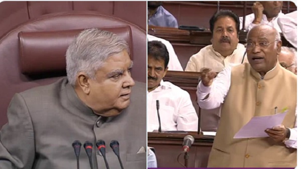 Mallikarjun Kharge and Jagdeep Dhankhar