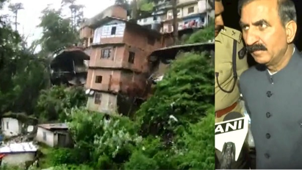 शिमला में भूस्खलन से कई घर ढह गए, एक व्यक्ति की मौत