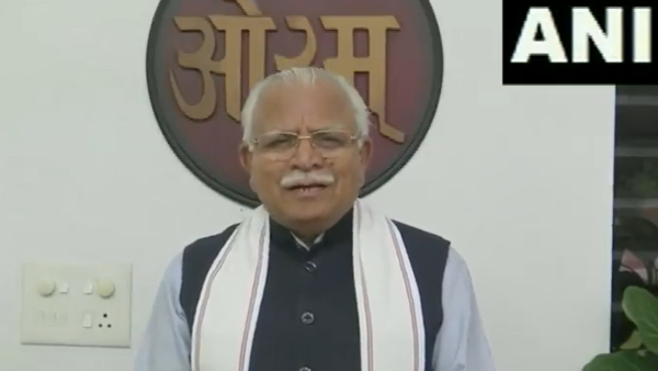 Haryana CM Manohar Lal Khattar applauds as Chandrayaan-3 lands on the Moon