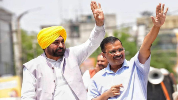 Arvind Kejriwal program in Rewa