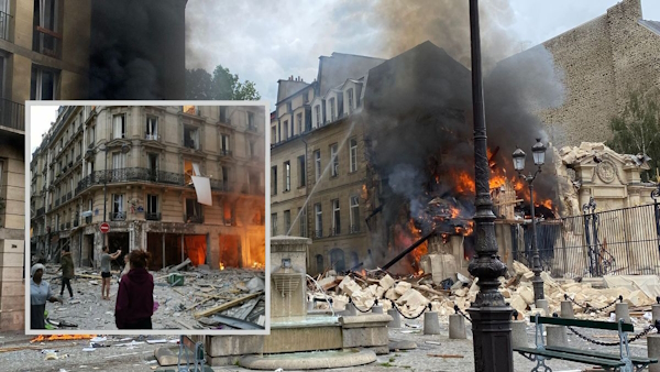 Paris building blast