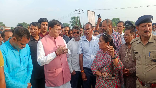 CM pushkar Dhami did a terrestrial inspection of the disaster affected area in Kotdwar instructions officials