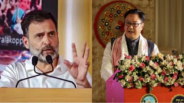rahul gandhi and kiren rijiju rahul gandhi and kiren rijiju