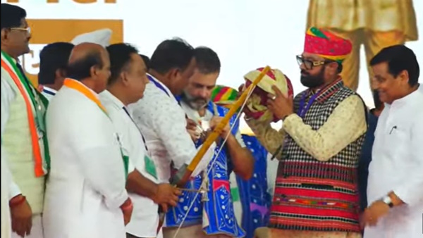 Rahul Gandhi at Mangarh Dham Banswara