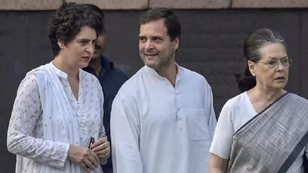Rahul Gandhi, Priyanka Gandhi and Sonia Gandhi