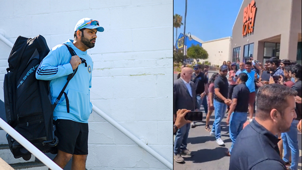 Rohit Sharma gets a warm welcome in USA Rohit Sharma gets a warm welcome in USA