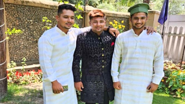 Delhi Capitals palyer and Indian Cricketer Sarfaraz Khan Wedding with girl from kashmir photos Delhi Capitals palyer and Indian Cricketer Sarfaraz Khan Wedding with girl from kashmir photos