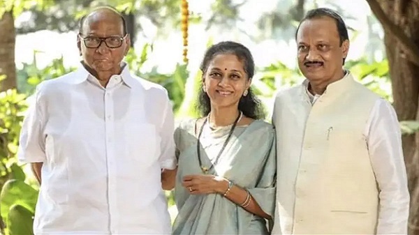 Sharad Pawar Supriya Sule Ajit Pawar