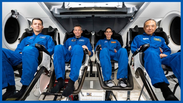 Space-X sent 4 astronauts