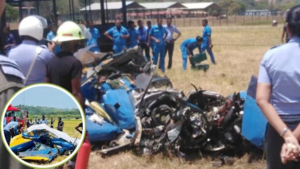 Training aircraft crashes in Sri Lanka