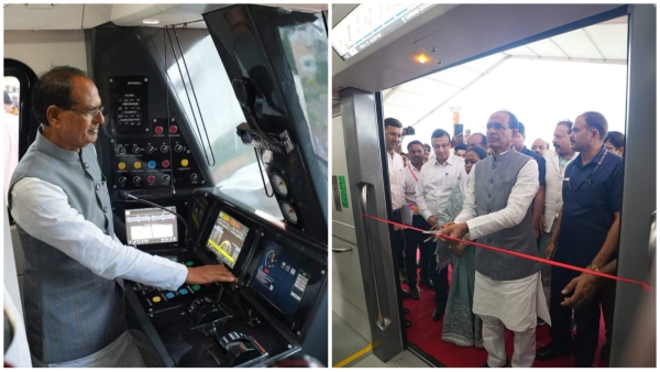 CM शिवराज सिंह चौहान ने स्मार्ट सिटी पार्क में मेट्रो मॉडल कोच का किया अनावरण